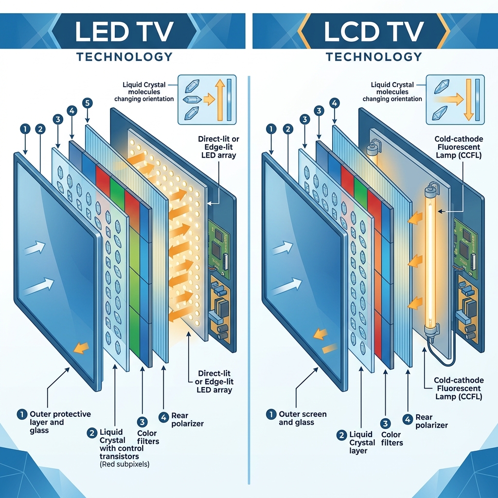 LED TV ve LCD TV farkları